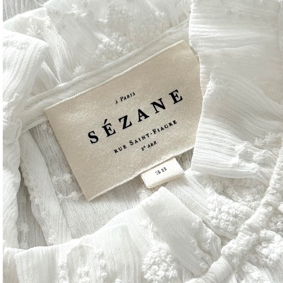 Sézane Valentine Blouse Sz 38 - Picture 10 of 12